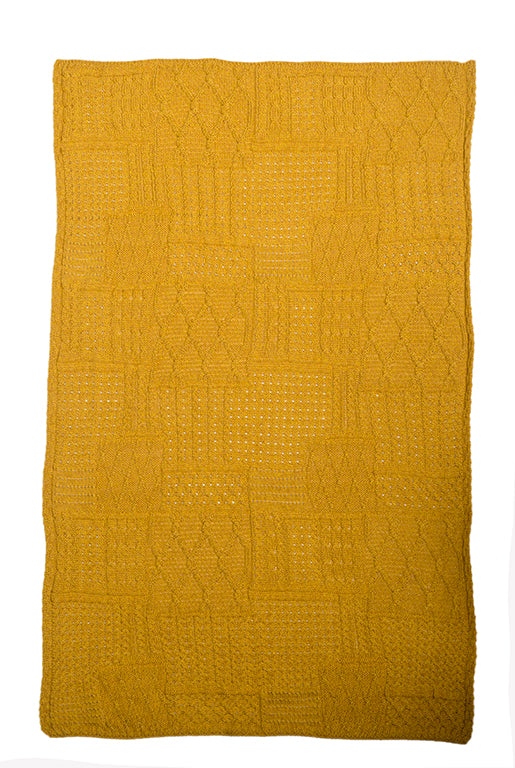 Aran Plaited Irish Wool Blanket