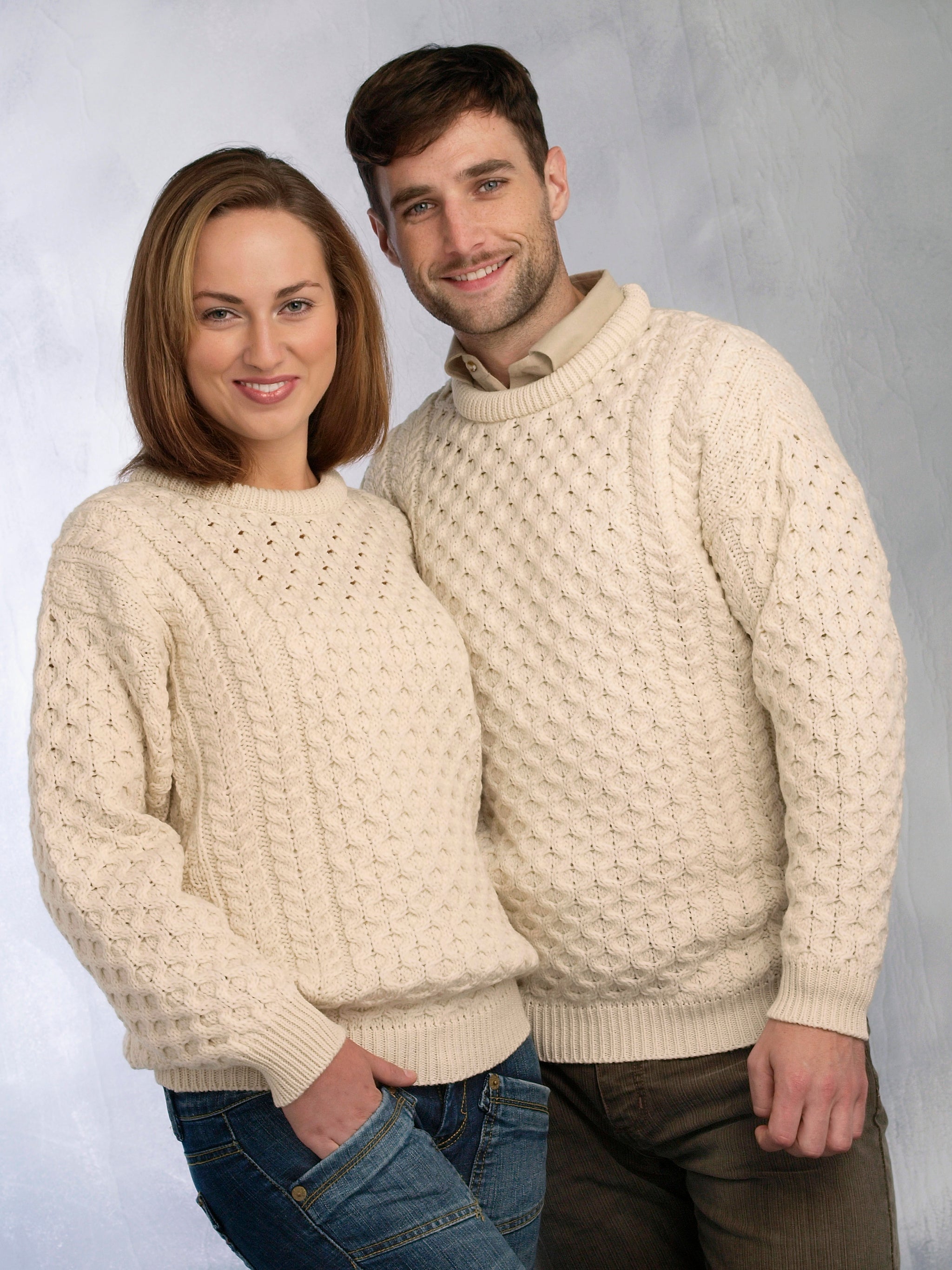 Traditional Women's Aran Sweater Super Soft