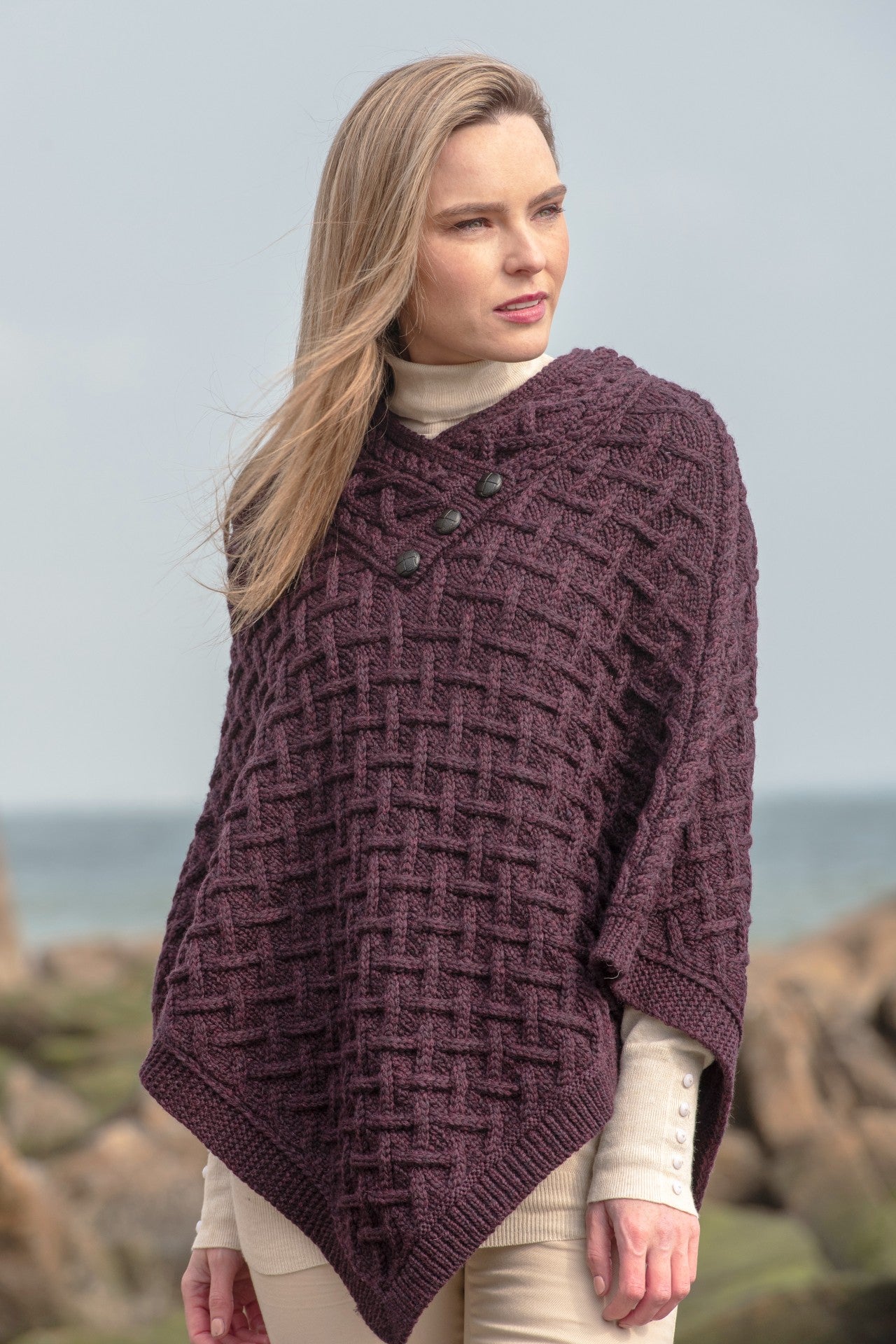 buy knitted poncho